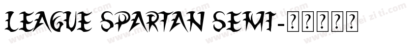 League Spartan Semi字体转换